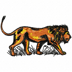 Lion Embroidery Design 6